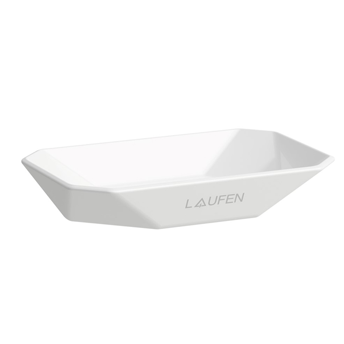 Laufen Home collection Керамическая мыльница TRIO DISH, настольная, цвет: белый