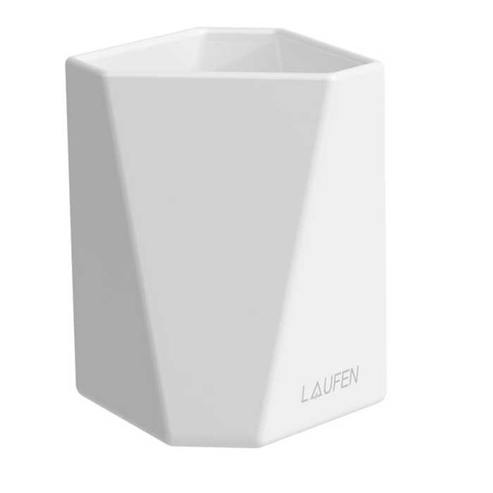 Laufen Home collection Керамический стакан TRIO CUP, настольный, цвет: белый