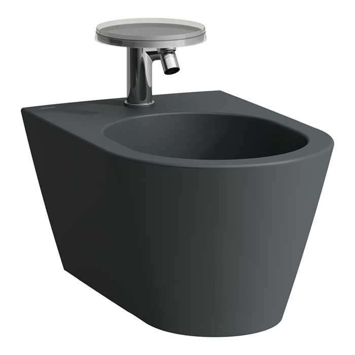Laufen Kartell Биде подвесное, 1 отв, цвет: графит матовый