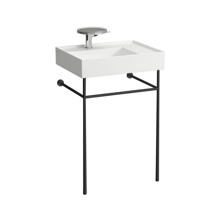 Laufen Kartell Консоль, с раковиной на 1 отв, напольная, покрытие LCC, цвет: черный матовый