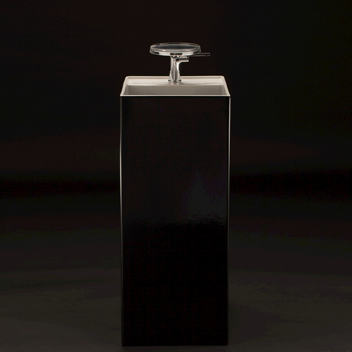 Laufen Kartell Раковина, 1 отв, напольная, без перелива, цвет: черный