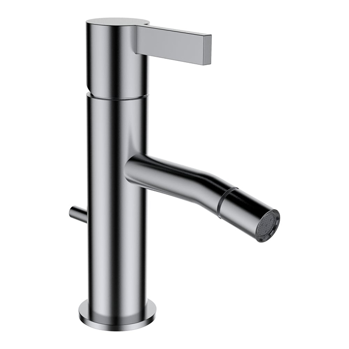 Laufen Kartell Смеситель для биде, на 1 отв, с донным клапаном, излив, цвет: нержавеющая сталь (PVD)Kartell [5558]