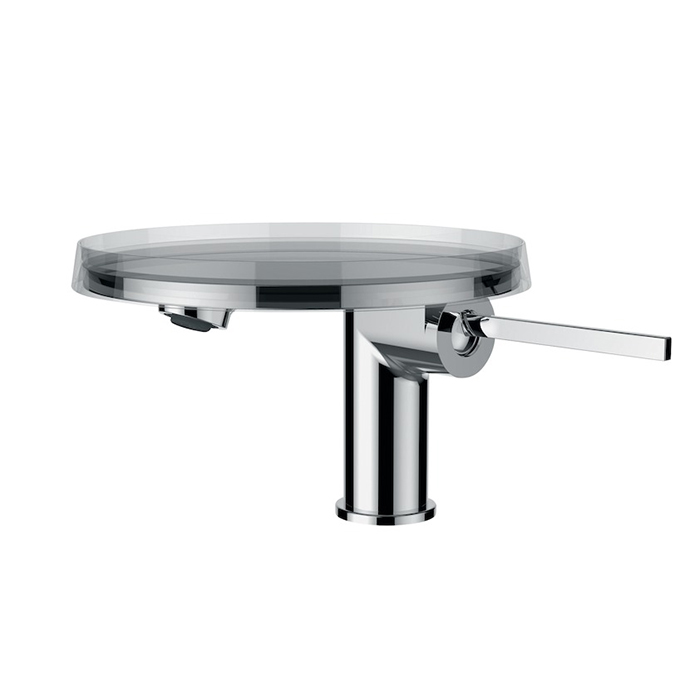 Laufen Kartell Смеситель для раковины, на 1 отв, без донного клапана, излив, цвет: хром