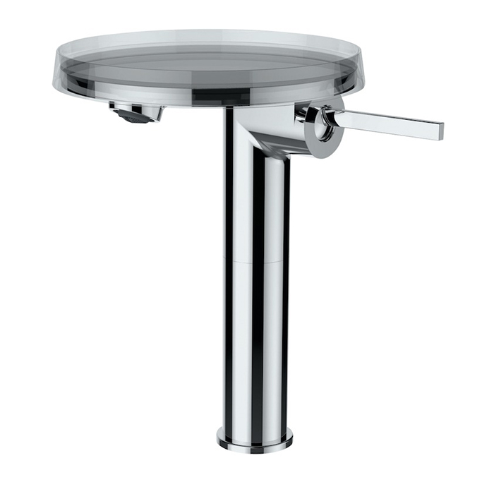 Laufen Kartell Смеситель для раковины высокий, на 1 отв, без донного клапана, излив, цвет: хром