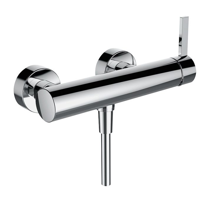 Laufen Kartell Смеситель для ванны настенный, на 2 отв, с ручным душем, цвет: хром