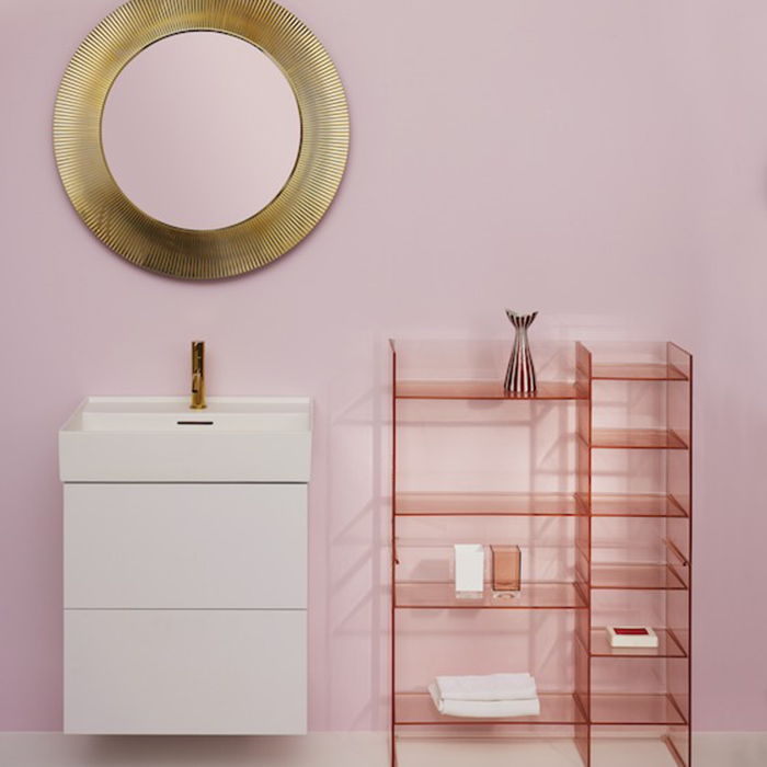 Laufen Kartell Стеллаж, пластик, напольный, цвет: пудровый розовый
