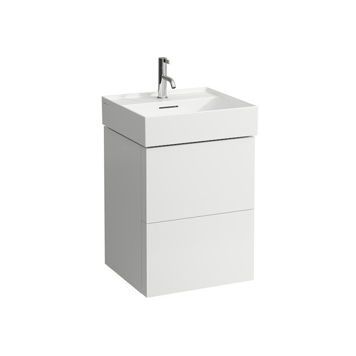 Laufen Kartell Тумба с раковиной, с 1 отв, 2 ящика, цвет: белый матовый