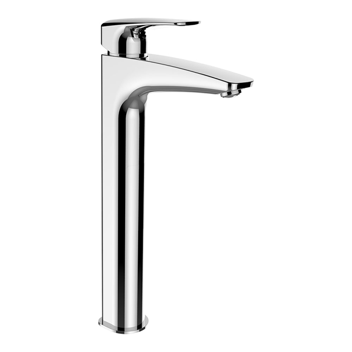 Laufen Laurin Смеситель для раковины, высокий, 1 отв, без донного клапана, Eco+, цвет: хром