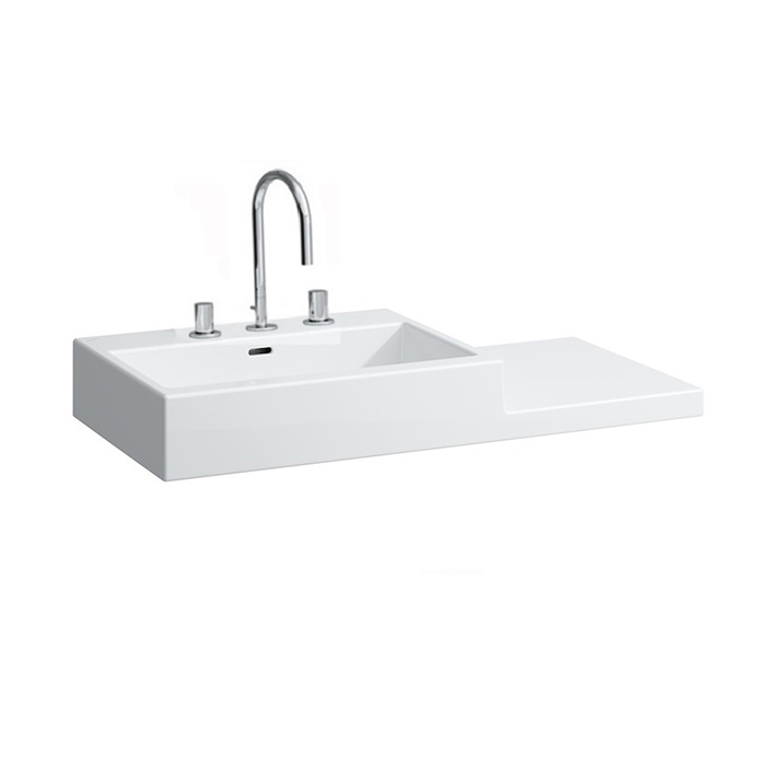 Laufen Living City Раковина, 3 отв, цвет: белый