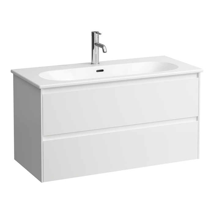 Laufen Lua База с раковиной, с 1 отв, 2 ящика, цвет: белый матовый