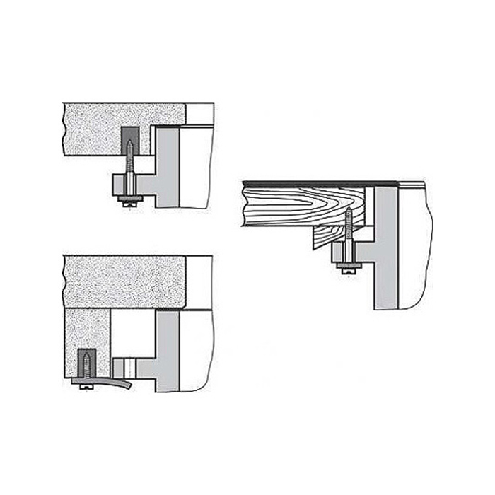 Laufen Universal Монтажный комплект для крепления встр. раковин снизу(для 8.1119.1; 8.1122.0; 8.1123.0; 8.1124.0; 8.1178.0/2;8.1319.2;8.1323.0)