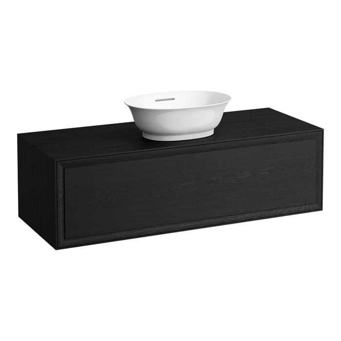 Laufen New Classic База подвесная с раковиной, 1 ящиком, цвет: черный дуб