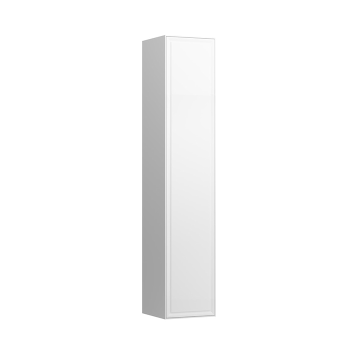 Laufen New Classic Пенал высокий подвесной, 4 полочки, 1 дверка - петли справа, цвет: белый глянцевый