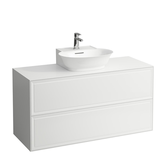 Laufen New Classic Тумба с раковиной, 2 ящика, подвесная, цвет: белый глянцевый