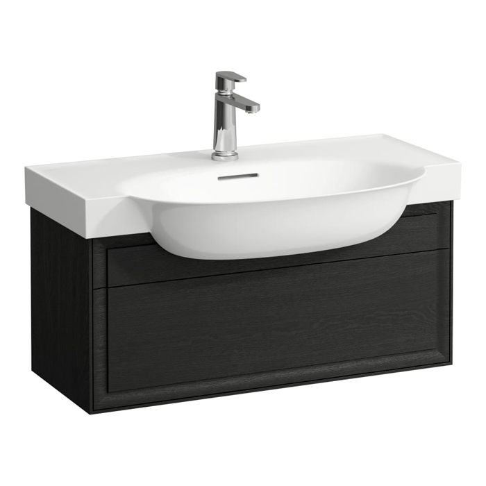 Laufen New Classic Тумба с раковиной, подвесная, 1 ящик, цвет: черный дуб