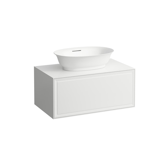Laufen New Classic Тумба с раковиной, 1 ящик, подвесная, цвет: белый глянцевый (для раковины 812852, 812853)