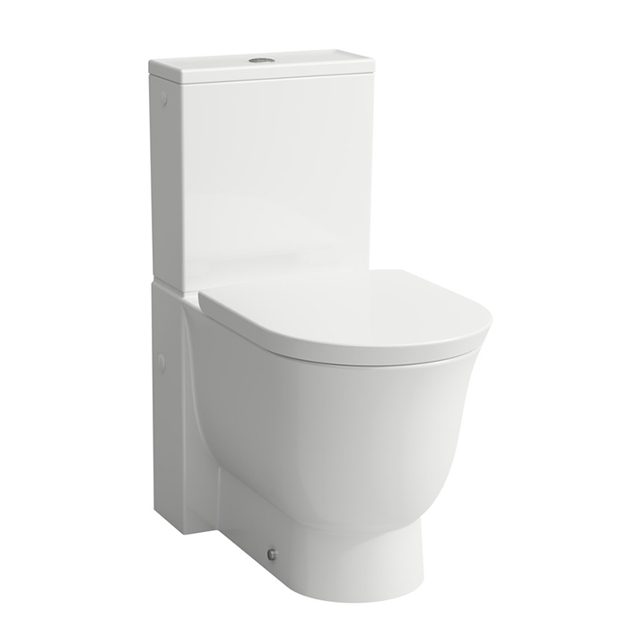 Laufen New Classic Унитаз моноблок безободковый, выпуск универсальный, подвод воды снизу слева, цвет: белый