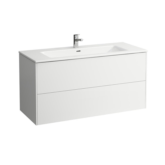 Laufen Pro S Комплект, раковина и база, с 2 ящиками с мех. push-and-pull, цвет: белый матовый