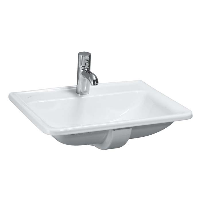Laufen Pro S Раковина, встраиваемая сверху с 1 отв, без перелива, цвет: белый