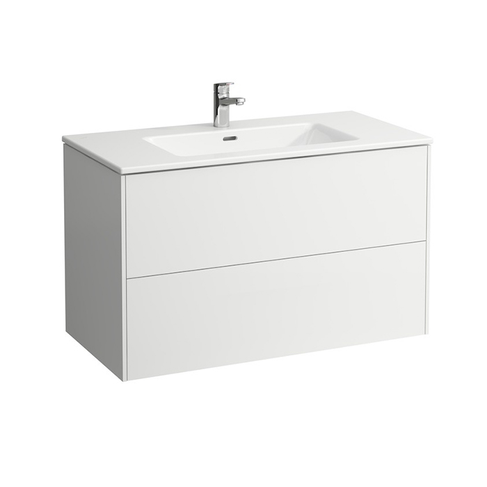 Laufen Pro S Тумба с раковиной, 1 отв, с 2 ящиками, цвет: белый матовый