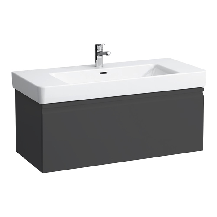 Laufen Pro S Тумба с раковиной, подвесная, 1 ящик, цвет: графит