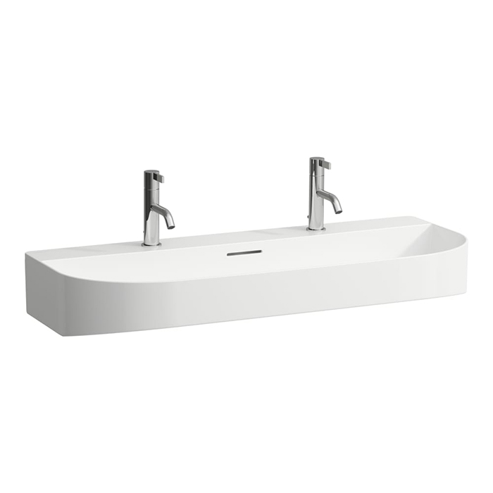 Laufen Sonar Раковина, накладная, 2 отв, цвет: белый