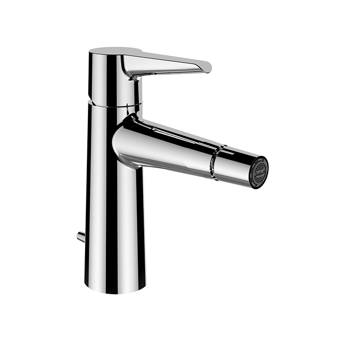Laufen Val Смеситель для биде, на 1 отв, Eco+, с донным клапаном, цвет: хром