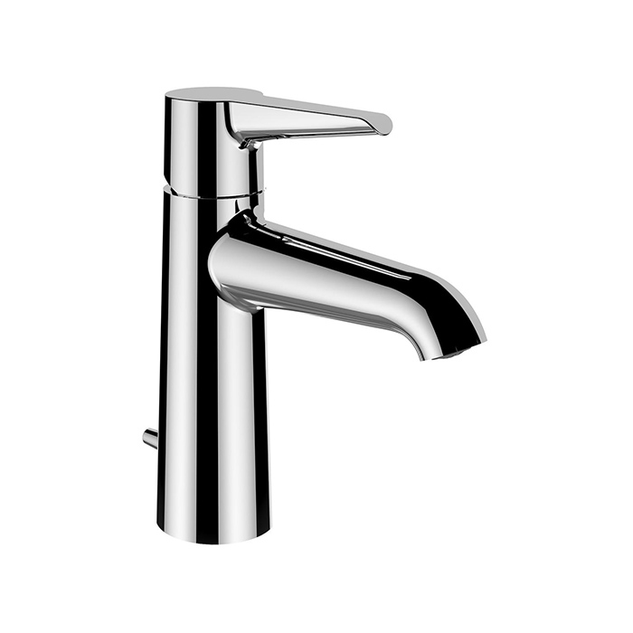 Laufen Val Смеситель для раковины, на 1 отв, излив:, Eco+, с донным клапаном, цвет: хром