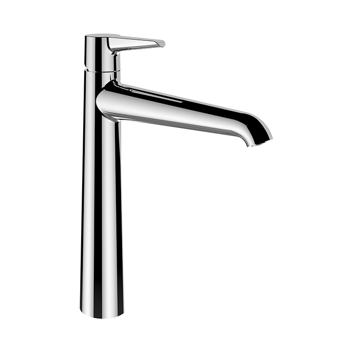 Laufen Val Смеситель для раковины, на 1 отв, высокий, излив, Eco+, цвет: хром
