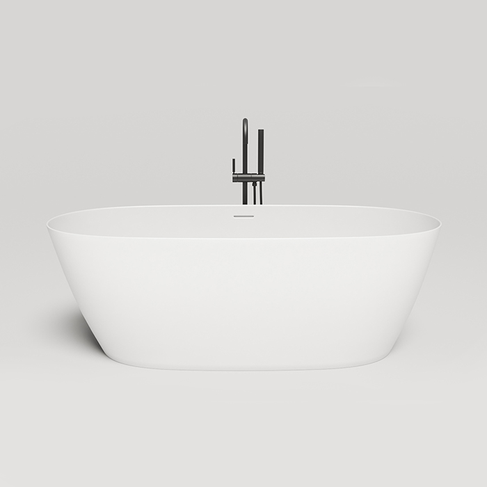 LOFO by Salini Ванна отдельностоящая, донный клапан, сифон, слив-перелив, материал: Solid Surface, цвет: белый матовый