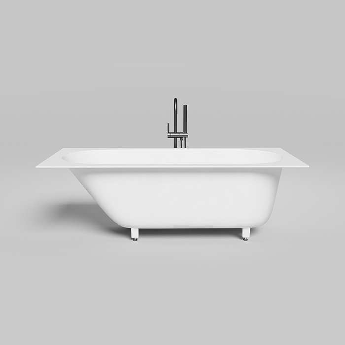 LOFO by Salini Ванна встраиваемая, овальная чаша, материал: Solid Surface, цвет: белый матовый