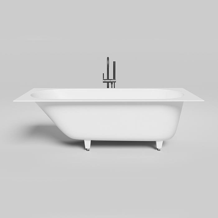 LOFO by Salini Ванна встраиваемая, овальная чаша, материал: Solid Surface, цвет: белый матовый
