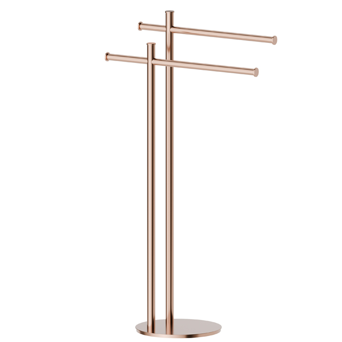 Newform Accessori tondi Полотенцедержатель напольный, цвет: PVD copper bronze