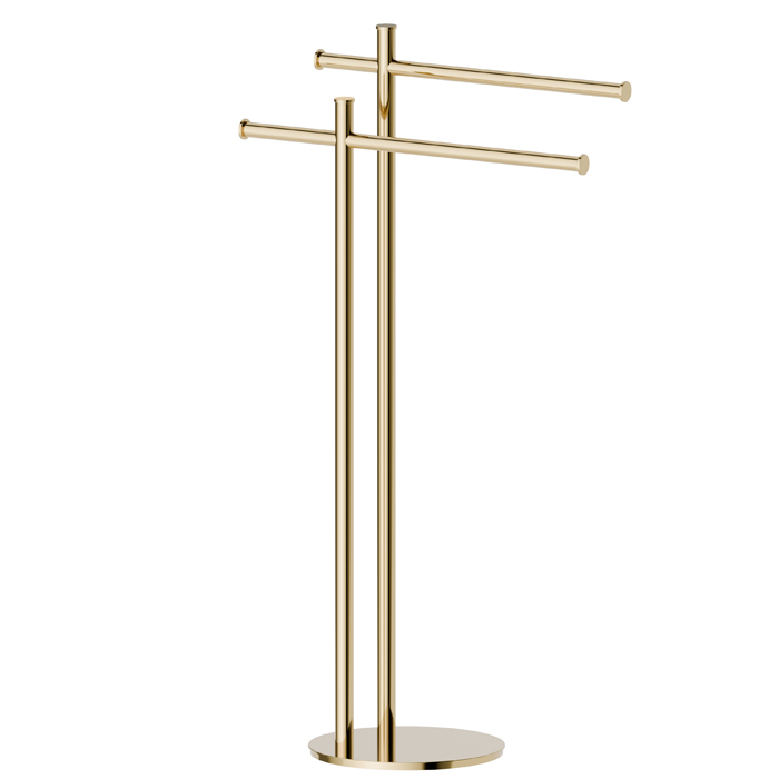 Newform Accessori tondi Полотенцедержатель напольный, цвет: PVD glossy gold
