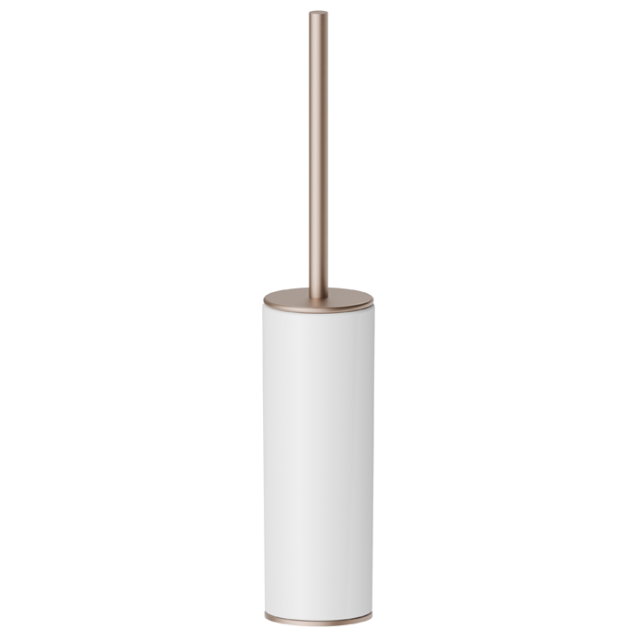 Newform Accessori tondi Туалетный ерш, напольный, белая керамика, цвет: copper satin