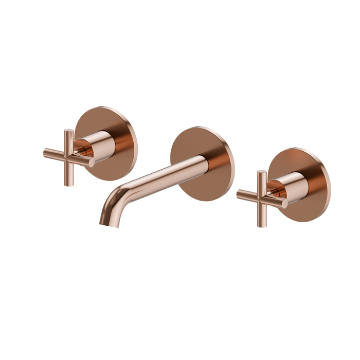 Newform Blink Смеситель для раковины, встраиваемый, внешняя часть, цвет: PVD copper bronze