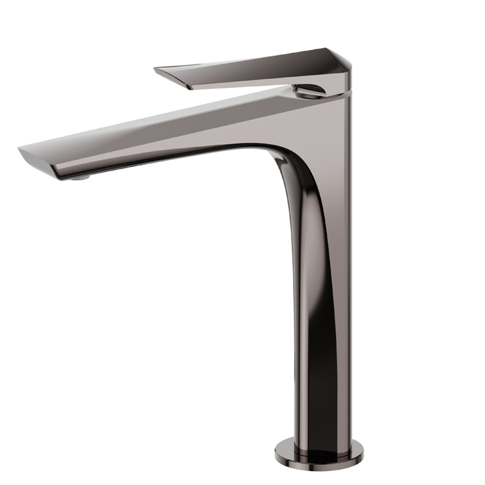 Newform Delta Zero Смеситель для раковины, 1 отв, средний, цвет: PVD gun metal
