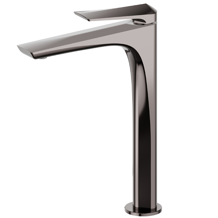 Newform Delta Zero Смеситель для раковины, 1 отв, высокий, цвет: PVD gun metal