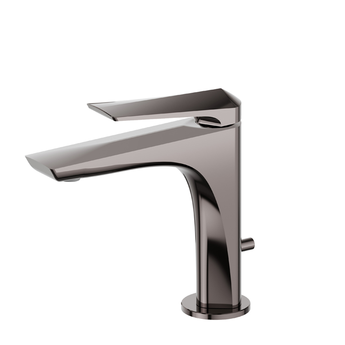 Newform Delta Zero Смеситель для раковины, 1 отв, с донным клапаном, цвет: PVD gun metal