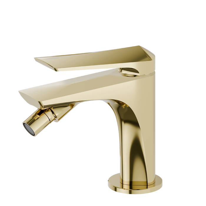 Newform Delta Zero Смеситель для биде, 1 отв, цвет: PVD glossy gold