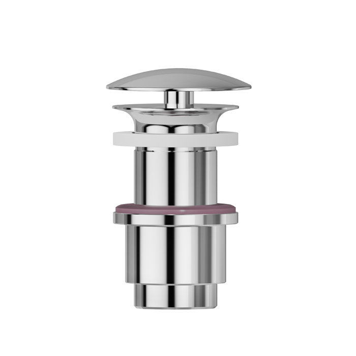 Newform Донный клапан, свободный слив, для раковины без перелива, Н min 40 - max, цвет: хром