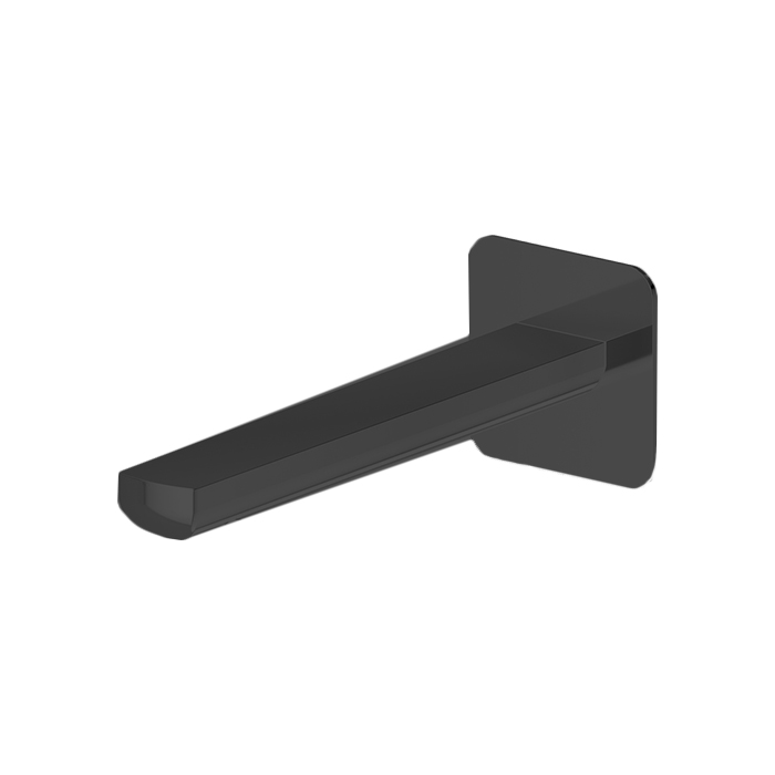 Newform Haka Излив для раковины, настенный, с подключением на 1/2”, цвет: черный матовый