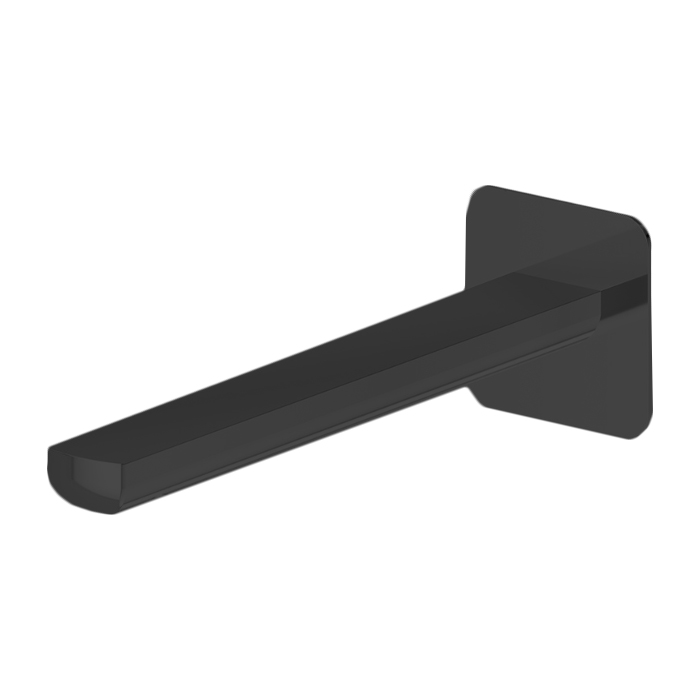 Newform Haka Излив для раковины, настенный, с подключением на 1/2”, цвет: черный матовый
