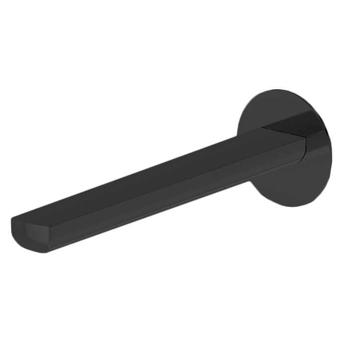 Newform Haka Излив для раковины, настенный, с подключением на 1/2”, цвет: черный матовый