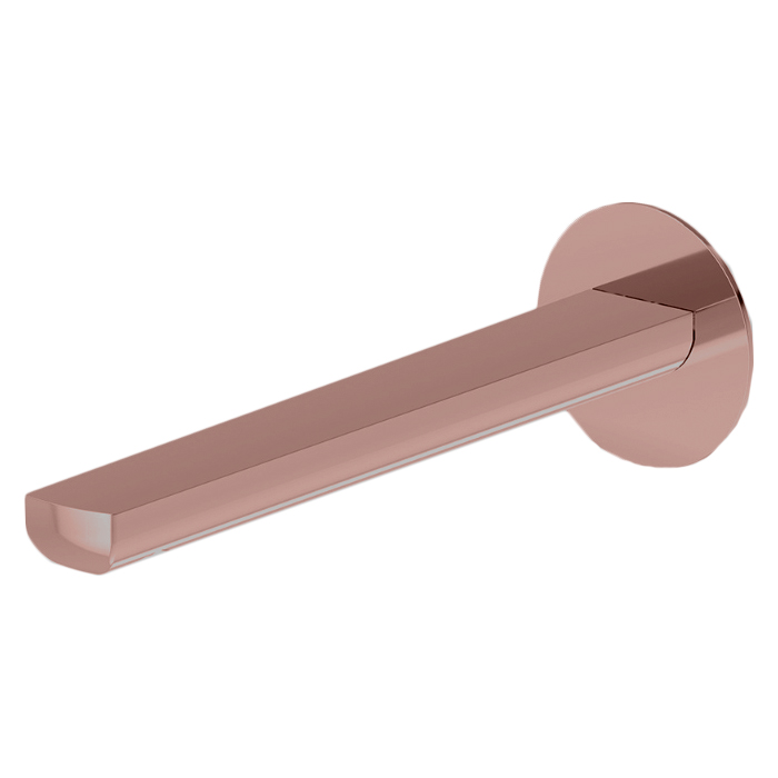 Newform Haka Излив для раковины, настенный, с подключением на 1/2”, цвет: PVD brushed copper bronze