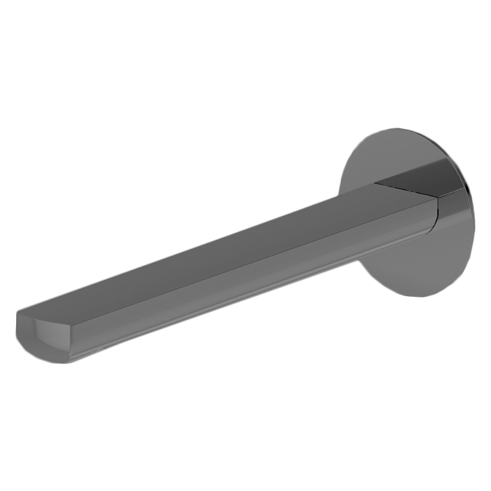 Newform Haka Излив для раковины, настенный, с подключением на 1/2”, цвет: PVD brushed gun metal