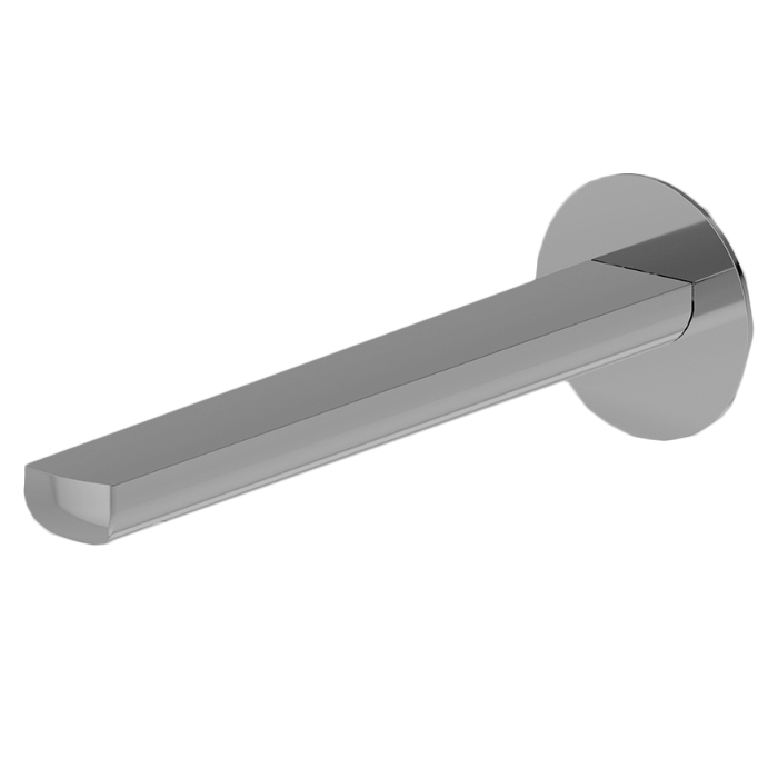 Newform Haka Излив для раковины, настенный, с подключением на 1/2”, цвет: PVD brushed stainless steel