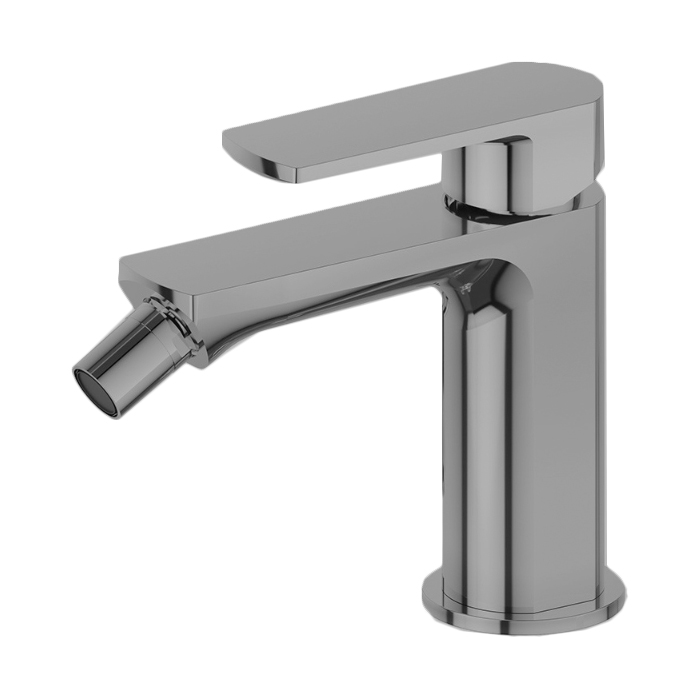 Newform Haka Смеситель для биде, 1 отв, без донного клапана, цвет: PVD brushed stainless steel