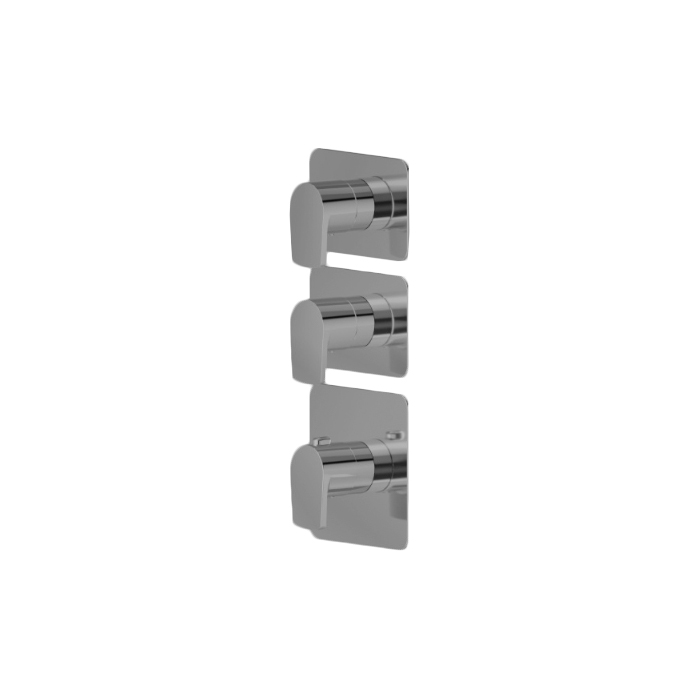 Newform Haka Смеситель для душа, термостатический, на 2 источника, цвет: PVD brushed stainless steel