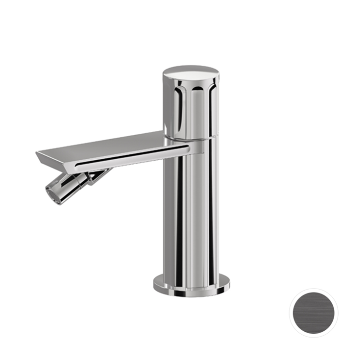 Newform Ionika Смеситель для биде, на 1 отв, излив:, цвет: PVD brushed stainless Stell